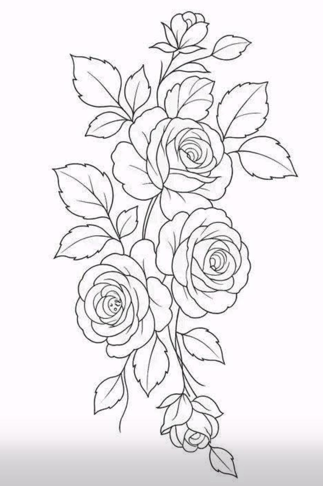 Painting Art Kit -  Climbing Red Roses, on 11in x 14in stretched canvas with wood easel