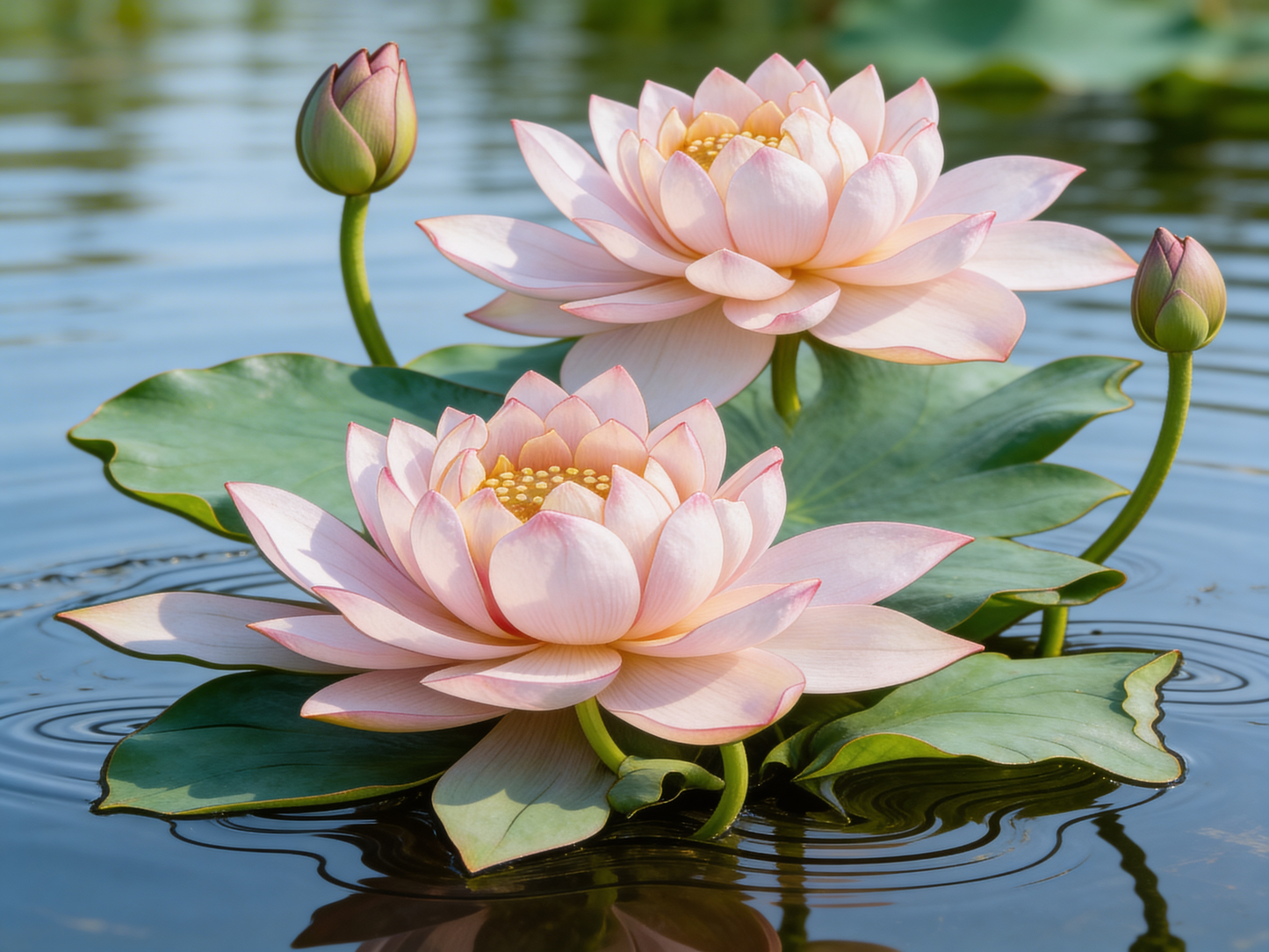 Painting Art Kit - Water Lily flower, on 8in x 10in canvas board