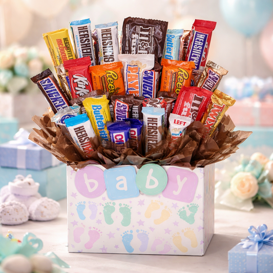 Baby Steps Gift Box - Chocolate Candy Bouquet