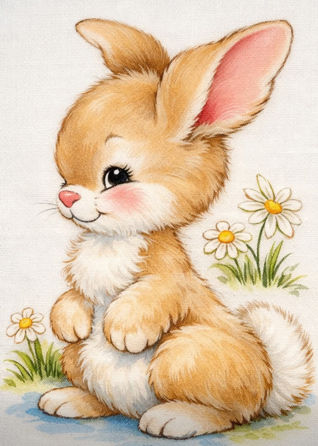 Paint Party, Learn to Paint "Beautiful Bunny" on 11x14 canvas, Sat, April 4,  2-4 pm