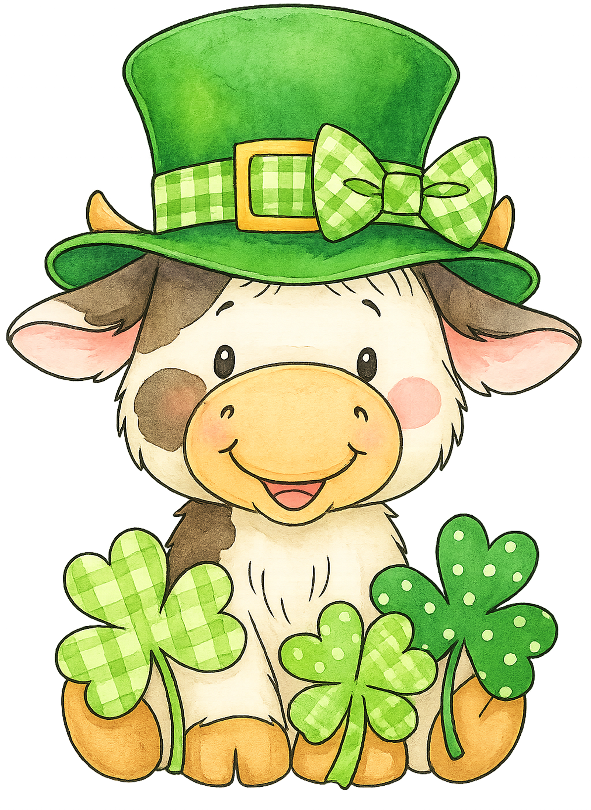 Painting Art Kit - Shamrock Rosie, on 8in x 10in canvas board