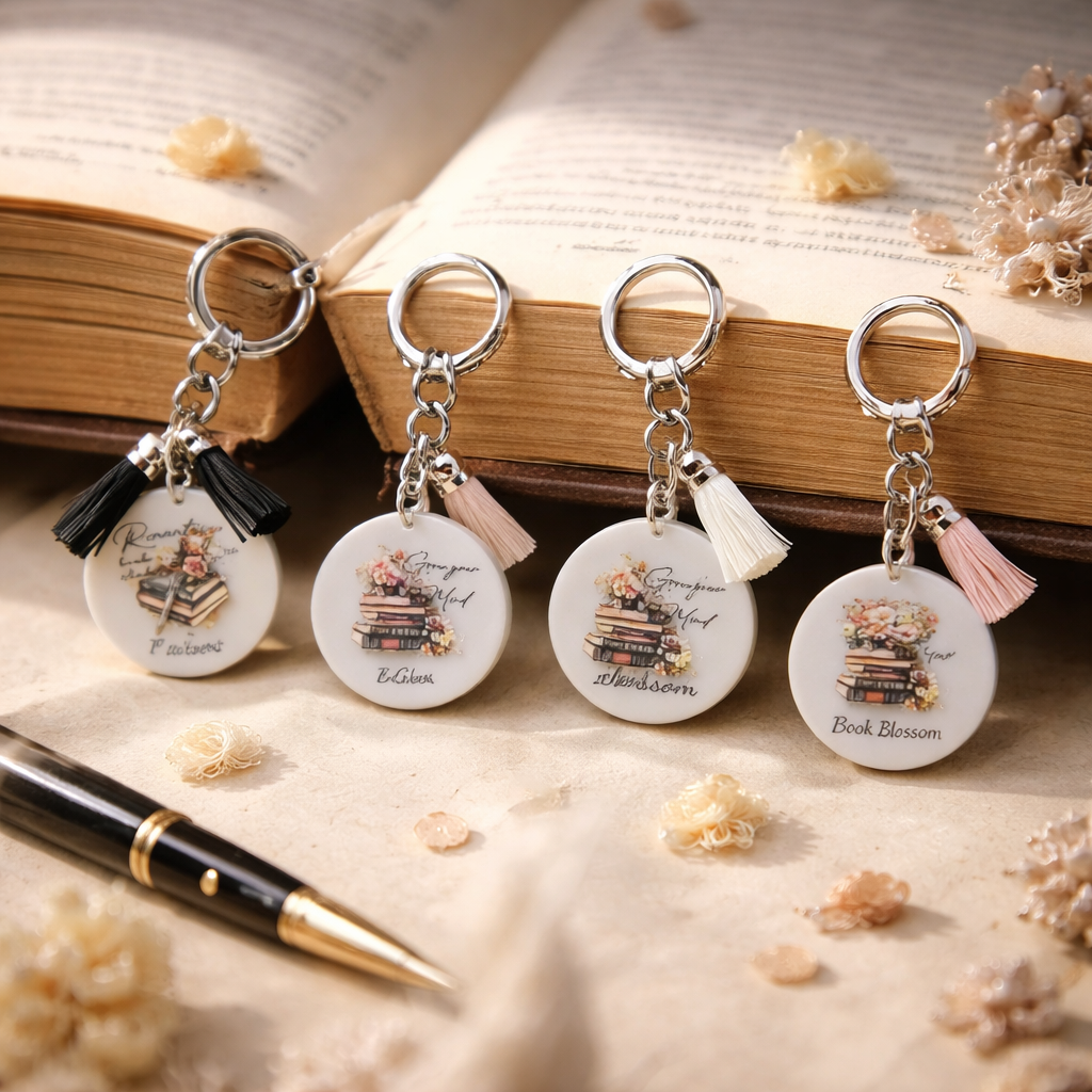 Acrylic keychains - Love to Read, Set of 20