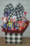 Buffalo Plaid Gift Box - Chocolate Candy Bouquet