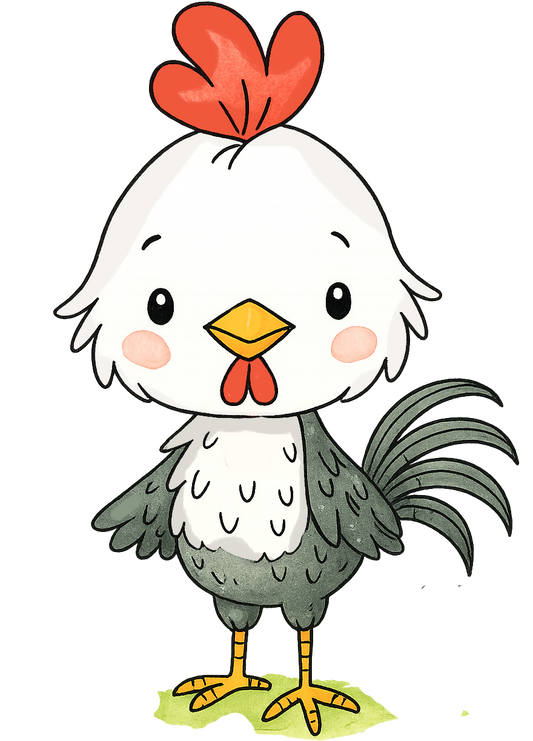 Painting Art Kit - Bitty Rooster, on 8in x 10in canvas board