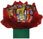 Solid Hunter Green Gift Box - Chocolate Candy Bouquet