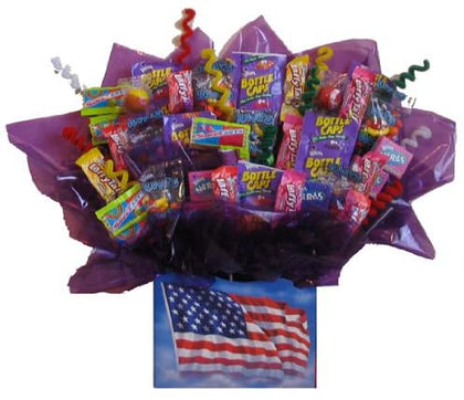 Patriotic Flag Gift Box - Tart & Taffy Candy Bouquet
