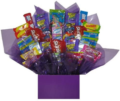 Solid Purple Gift Box - Tart & Taffy Candy Bouquet