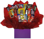 Solid Purple Gift Box - Chocolate Candy Bouquet