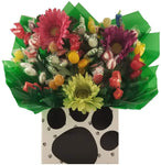 Big Paw Dog - Hard Candy Bouquet gift box - Great as a Birthday, Thank You, Get Well Soon, New Baby, New Home, Congratulations, Fathers Day, Mothers Day gift for any occasion