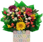 Baby Steps - Hard Candy Bouquet gift box - Great as a Congratulation on New Baby gift for any occasion