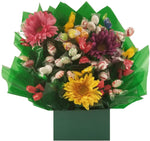 Solid Hunter Green Gift Box - Hard Candy Bouquet