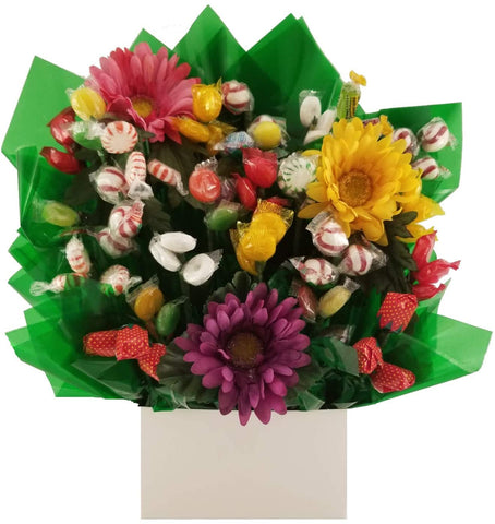 Solid White Gift Box - Hard Candy Bouquet