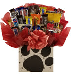 Big Paw Dog Gift Box - Chocolate Candy Bouquet