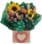 Confetti Heart Gift Box - Lollipop Candy Bouquet