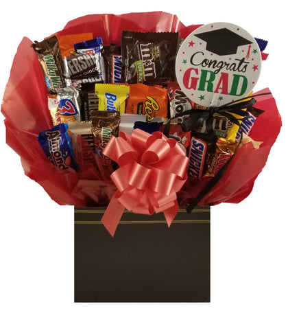 Congrats Grad Gift Box - Chocolate Candy Bouquet