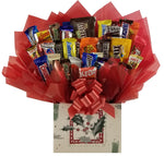 Christmas Deck the Halls  Gift Box - Chocolate Candy Bouquet