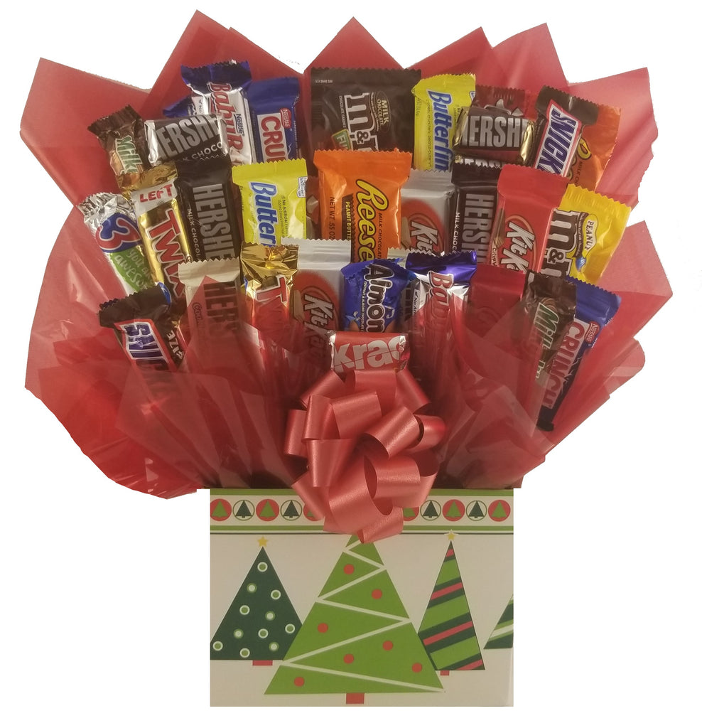 Christmas Holiday Forest Gift Box - Chocolate Candy Bouquet