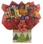 Christmas Holiday Forest Gift Box - Chocolate Candy Bouquet