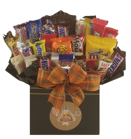 Thanksgiving Turkey Gobble Gift Box - Chocolate Candy Bouquet